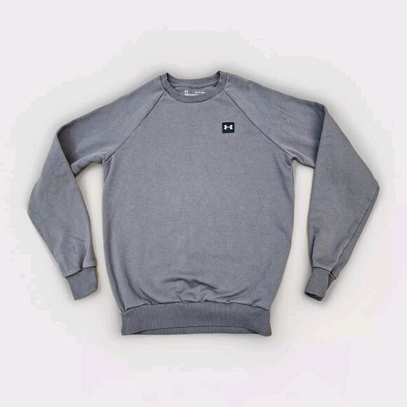 Under Armour Men's Rival Fleece Sweatshirt 1357096 Size XS Gray - Picture 1 of 10